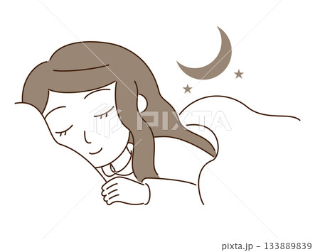 眠る女性 眠る女性 133889839