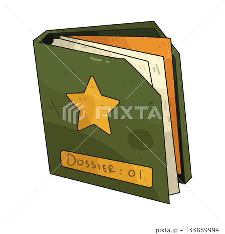 illustration of Military Dossier illustration of Military Dossier 133889994