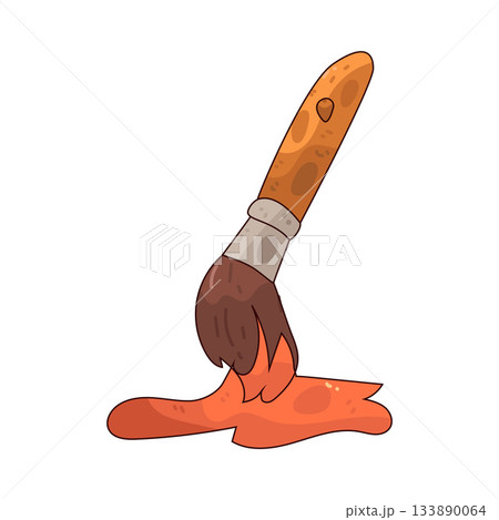illustration of Paintbrush 133890064