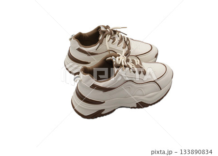 brandnew sneakers on white background brandnew sneakers on white background 133890834