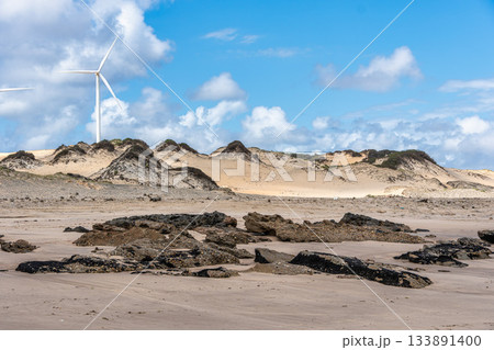 Canoa Quebrada Beach at Aracati in Ceara Brazil. Bay Coastline. Coast Travel. Vacations Landscape 133891400