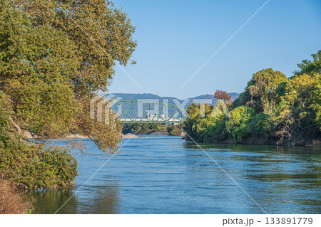 宇治川風景 京都市伏見区 宇治川風景 京都市伏見区 133891779