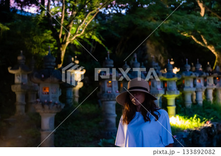 勝尾寺帽子をかぶった女性 勝尾寺帽子をかぶった女性 133892082