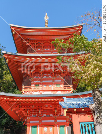 神戸・須磨寺・三重塔 133892176