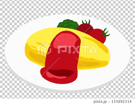 番茄醬煎蛋飯插圖 133892314