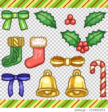 クリスマスのイラストセット 133892853