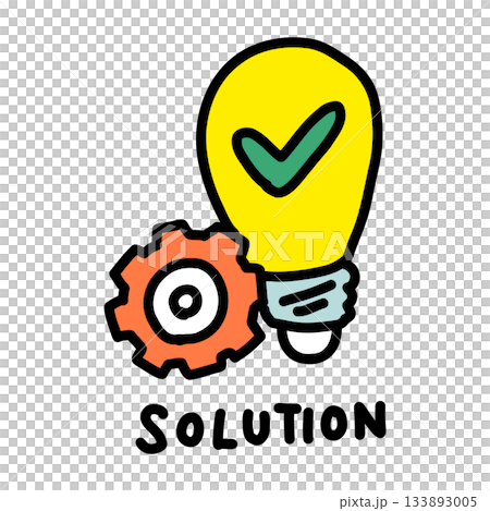 解決方案 | 手繪插圖圖標 133893005