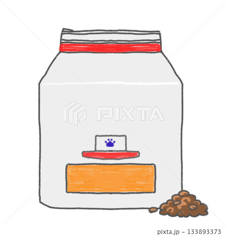 保存袋に入ったドッグフード 133893373