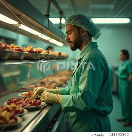 Serving delicious meals in a bustling kitchen environment Generative AI Serving delicious meals in a bustling kitchen environment Generative AI 133893500