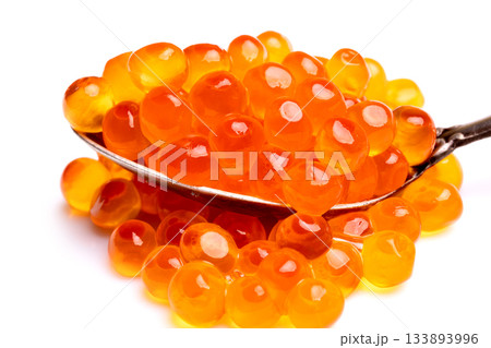 Red caviar. Salmon fish roe. Macro shot. Red caviar. Salmon fish roe. Macro shot. 133893996