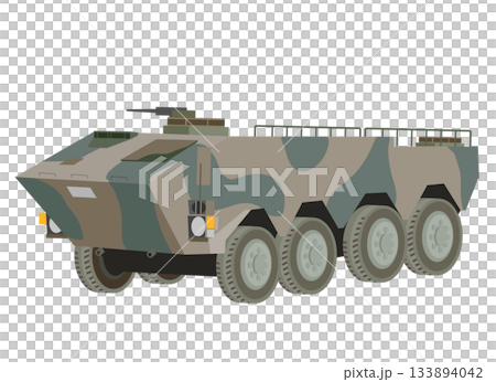 自衛隊の装甲車のイラスト 133894042