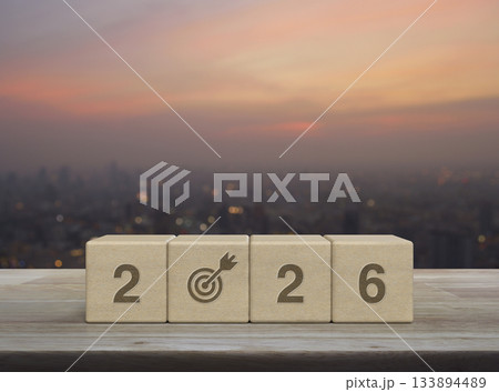 Happy new year 2026 success concept 133894489