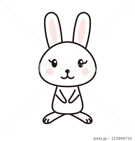 ウサギ　キャラクター　イラスト 133894710