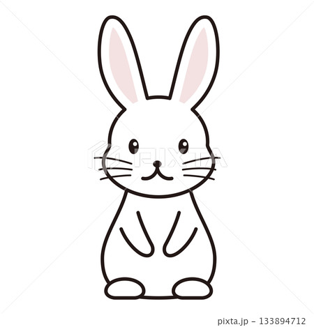 ウサギ　キャラクター　イラスト 133894712