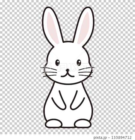 ウサギ　キャラクター　イラスト 133894712