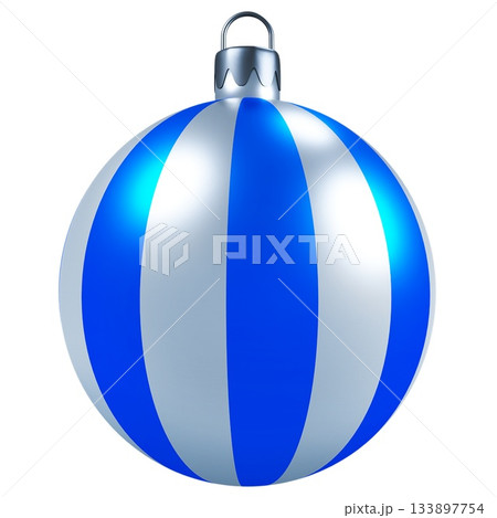 Striped Christmas Ball Ornament 133897754