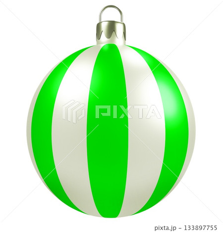 Striped Christmas Ball Ornament Striped Christmas Ball Ornament 133897755