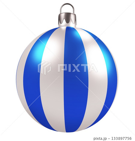 Striped Christmas Ball Ornament 133897756