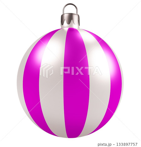 Striped Christmas Ball Ornament Striped Christmas Ball Ornament 133897757