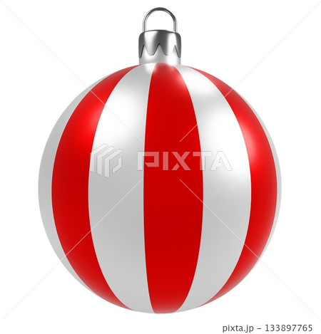 Striped Christmas Ball Ornament 133897765