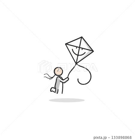 Joyful simplicity a child's carefree dream of soaring high flying a whimsical kite outdoors Joyful simplicity a child's carefree dream of soaring high flying a whimsical kite outdoors 133898868