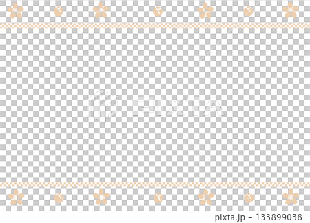 淡橙色櫻花花瓣和花苞,構成棋盤格圖案 淡橙色櫻花花瓣和花苞,構成棋盤格圖案 133899038