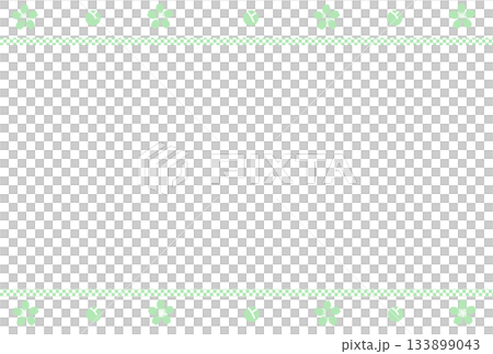 淺綠色櫻花花瓣和花苞，方格圖案 133899043