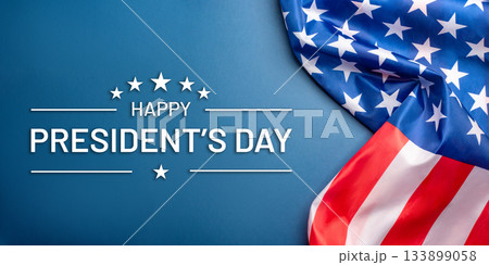 Black background with American flag. 133899058