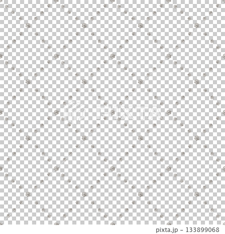 Geometric diamond seamless pattern made from watercolor drawing of dog paw prints on an isolated white background. Repeat ornament with cartoon style grey print dog or animal footprints. 133899068