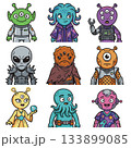 ユニークな地球外生命体と宇宙モンスターのアバター 133899085