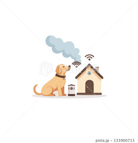 Smart home with security alert, canine detection system providing real time notification, Smart home with security alert, canine detection system providing real time notification, 133900713