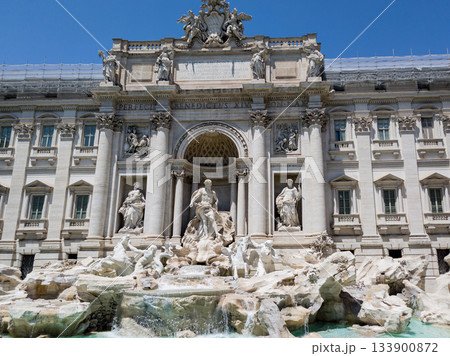 beautiful fountain of Rome - Trevi Fountain 133900872