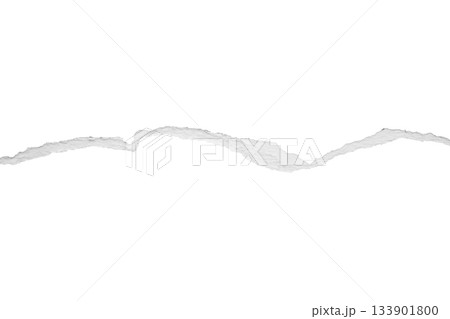 Ripped torn paper edges isolated on white background 133901800