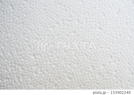 White polystyrene foam texture background 133902240