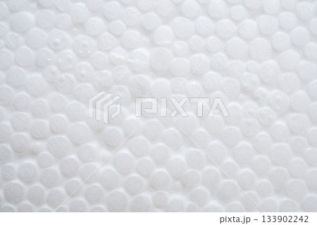White polystyrene foam texture background 133902242