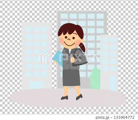 woman walking in suit woman walking in suit 133904772