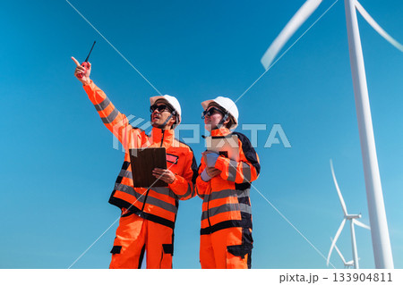 Wind turbine fields Wind turbine fields 133904811