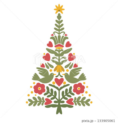 Scandinavian Christmas Tree, Christmas Decoration Scandinavian Christmas Tree, Christmas Decoration 133905061