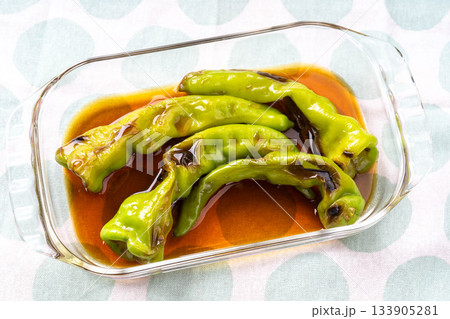 万願寺とうがらしの麺つゆ漬け 万願寺とうがらしの麺つゆ漬け 133905281