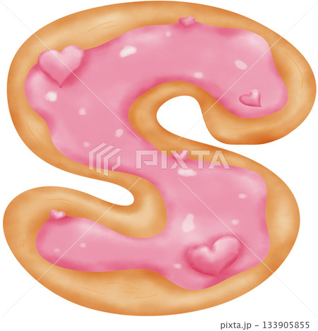 Alphabet cookie pink Alphabet cookie pink 133905855