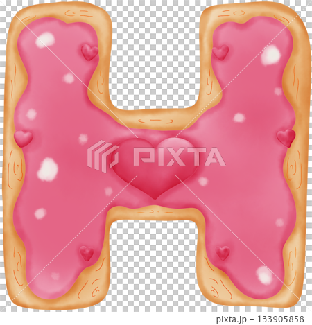 Alphabet cookie pink Alphabet cookie pink 133905858