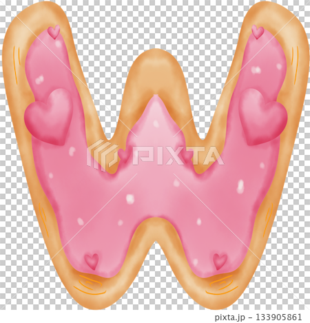 Alphabet cookie pink Alphabet cookie pink 133905861