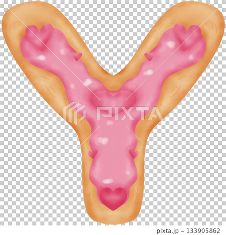 Alphabet cookie pink Alphabet cookie pink 133905862