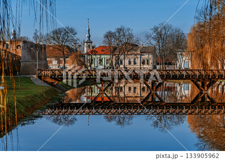 Wooden Bridge Leading to Fagaras Fortress Entrance 133905962
