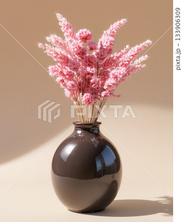 vase with flower on table 133906309