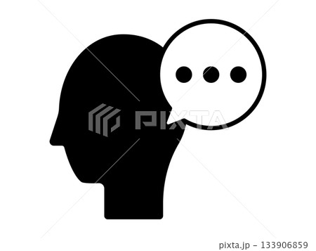 アシスタントのアイコン　モノトーン 133906859