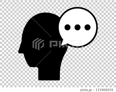 アシスタントのアイコン　モノトーン 133906859