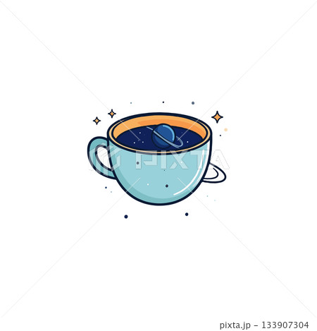 Cosmic coffee break a surreal blend of celestial wonders and comforting beverage delight offering Cosmic coffee break a surreal blend of celestial wonders and comforting beverage delight offering 133907304