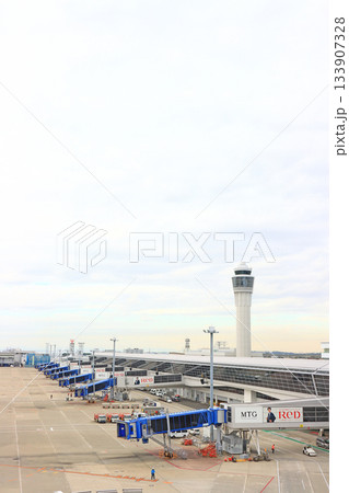 愛知県常滑市、中部国際空港の風景 愛知県常滑市、中部国際空港の風景 133907328
