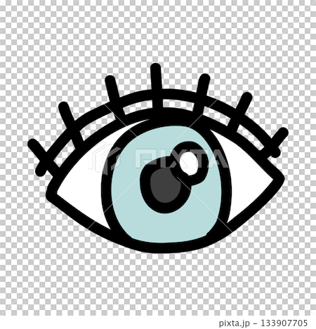 目・偏見|手描きのイラストアイコン 目・偏見|手描きのイラストアイコン 133907705
